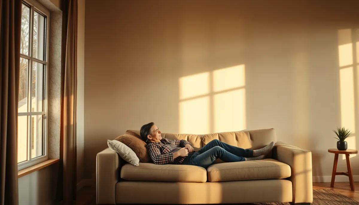 Confort thermique dans un salon grâce à une isolation des murs par l'intérieur