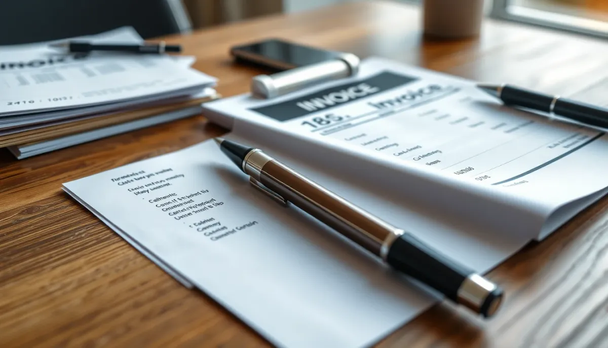 Devis et calculatrice sur un bureau pour l'isolation des combles