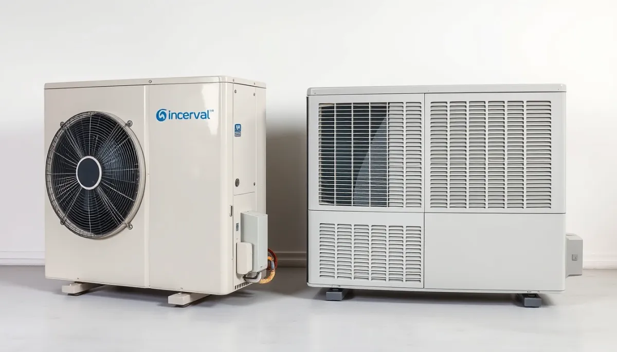 Comparaison côte à côte entre une ancienne et une nouvelle pompe à chaleur